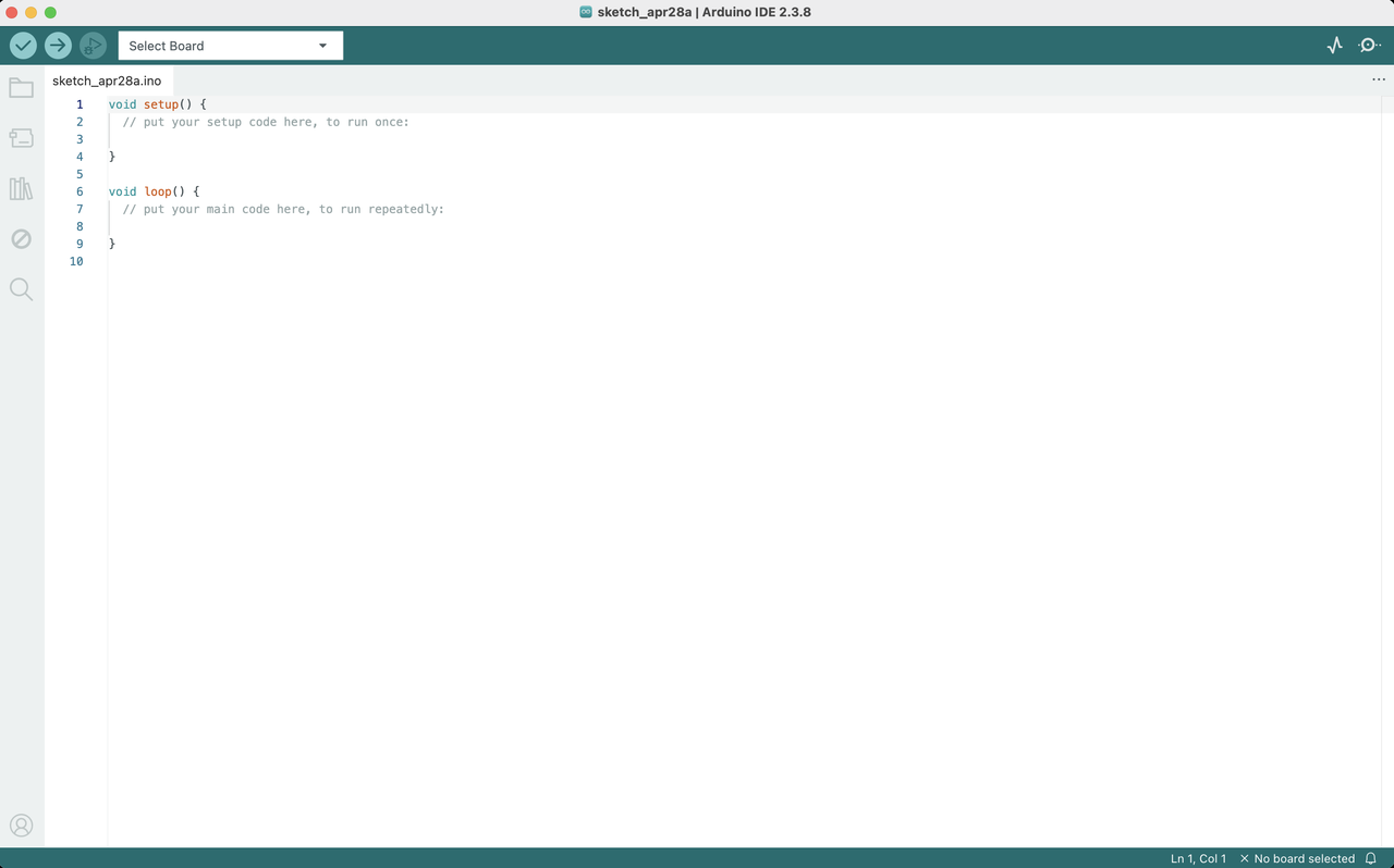 Arduino IDE 默认界面